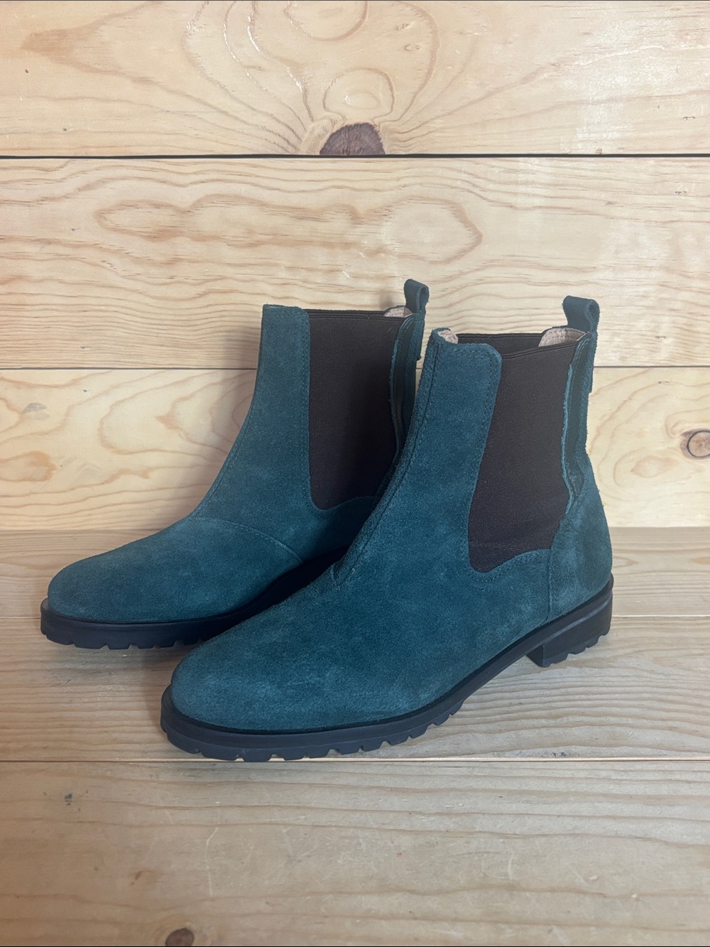 Jack Rogers Margot suede blue booties size 7.5